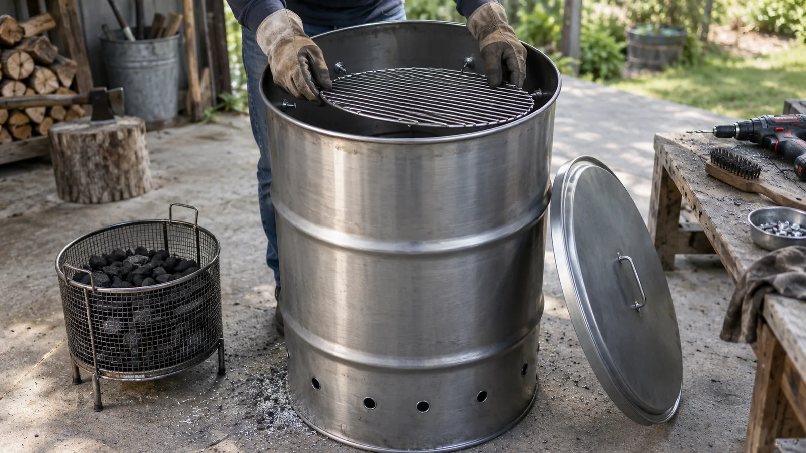 Smoker From 55 Gallon Drum Build Plan